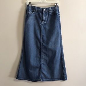 Cato A Line Jean Skirt Size 4